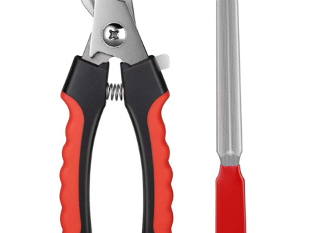 Chullbull Nail Cutter with Filer for Dogs and Cats (Red) Online Sale