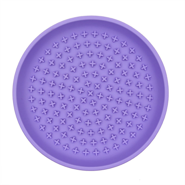 Talking Dog Club Lickables Licking Bowls for Dogs and Cats (Purple) Supply