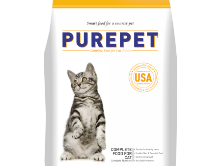 Purepet Real Chicken Adult Dry Cat Food Supply