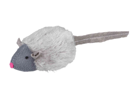 Trixie Microchip Mouse Catnip Plush Toy for Cats (Grey) on Sale