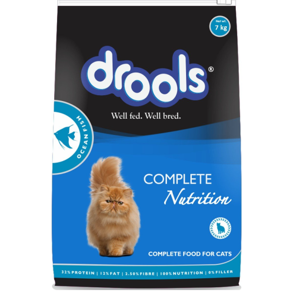 Drools Ocean Fish Adult Cat Dry Food and Real Chicken Creamy Cat Treats Combo Online Sale