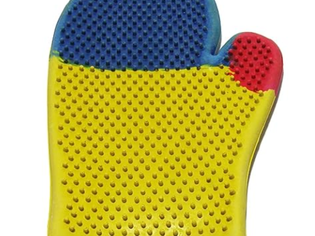 Chullbull Bathing and Grooming Gloves for Dogs and Cats (Yellow) Fashion