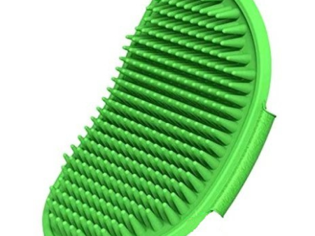 Chullbull Rubber Bristles Hand Brush Comb for Dogs (Green) Sale