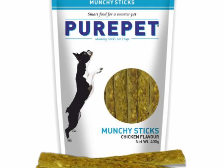 Purepet Chicken Flavor Munchy Sticks Dog Treats Cheap