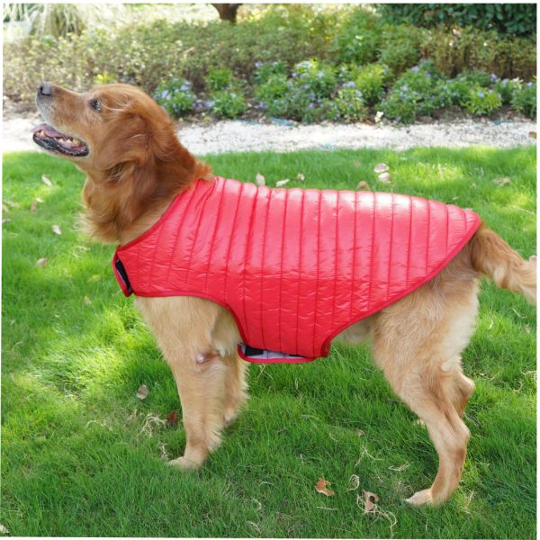 Talking Dog Club Double Trouble Reversible Jackets for Dogs (Red Sliver) Fashion