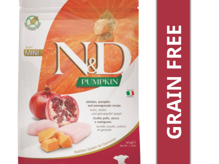 Farmina N&D Pumpkin Chicken & Pomegranate Grain Free Puppy Mini Dog Dry Food (Limited Shelf Life) Online now