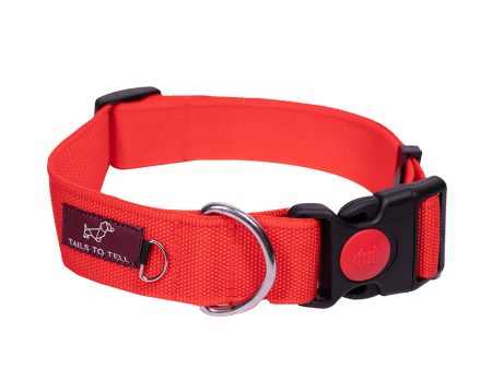 Tails to Tell Polyester Collar for Dogs (Red) Supply