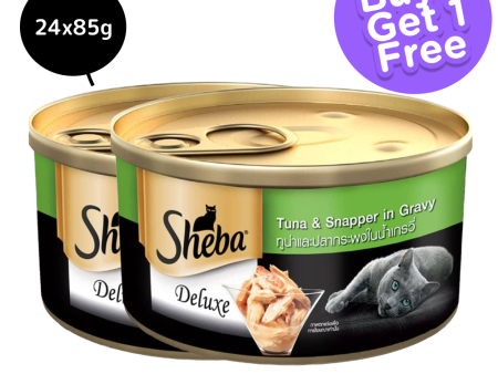 Sheba Complete Nutrition Tuna White Meat & Snapper In Gravy Cat Wet Food (Limited Shelf Life) (Buy 1 Get 1) Hot on Sale