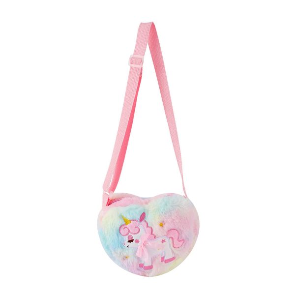 Wholesale Cartoon Unicorn Plush Shoulder Bag on Sale