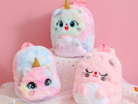 Wholesale Unicorn Plush Big Eyes Cartoon Backpack For Sale