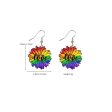 Wholesale LGBT Rainbow Pride Month Butterfly Sunflower Acrylic Earrings Sale