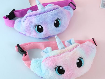 Wholesale Unicorn Cartoon Plush Shoulder Bag Crossbody Bag Chest Bag Waist Bag For Cheap