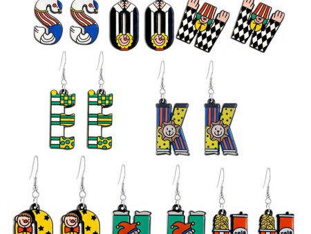 Wholesale Circus Clown Acrylic Earrings Discount