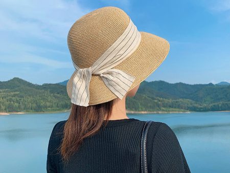 Wholesale Bow Big Brim Hat Straw Hat Discount