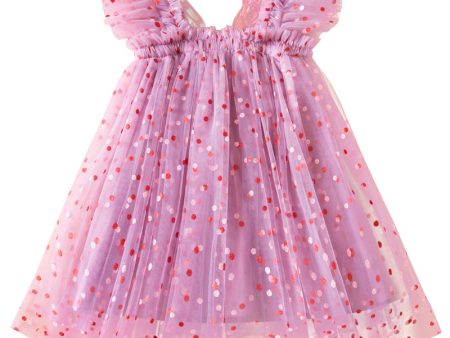 Wholesale Polyester Children s Embroidered Mesh Dresses Sale