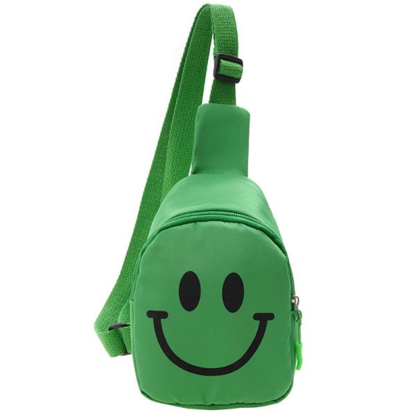 Wholesale Children s Internet Celebrity Smiling Face Nylon Outdoor Bags Hot on Sale