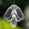 Wholesale 3D Angel Fairy Stainless Steel Rotating Wind Chime For Discount