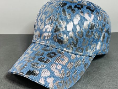 Wholesale Blue Leopard Print Sun Protection Hard Top Baseball Sale