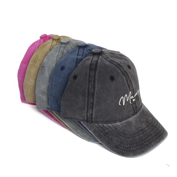 Wholesale Washed Cotton Printed Distressed Hats Discount