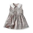 Wholesale Children s Cotton Sleeveless Floral Doll Neck Dresses Fashion