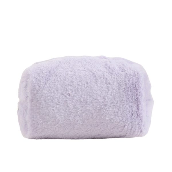 Wholesale Plush Soft and Waxy Solid Color Storage Toiletry Bag Online Sale