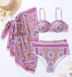 Wholesale Bikini Sexy Ethnic Style Three Piece Set Fashion