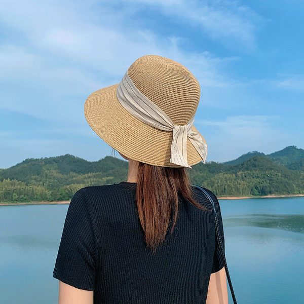 Wholesale Bow Big Brim Hat Straw Hat Discount