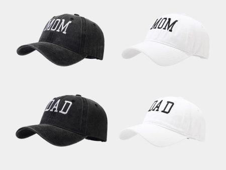 Wholesale Washed Cotton DAD MOM Vintage Embroidered Baseball Cap Sale