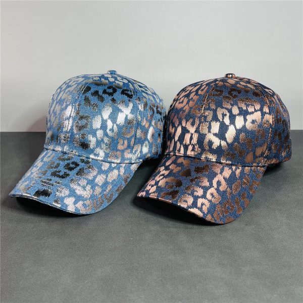 Wholesale Blue Leopard Print Sun Protection Hard Top Baseball Sale