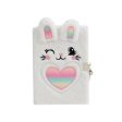 Wholesale Cartoon Bunny Plush Notebook with Lock Cheap