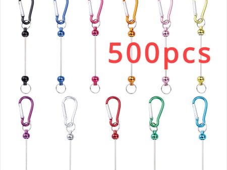 Wholesale 500psc Beadable Metal Hook Keychain Cheap