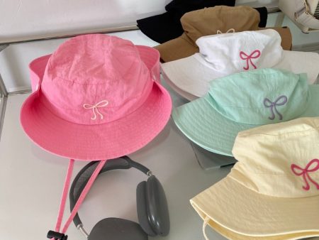 Wholesale Bow Windproof Rope Quick-drying Mountaineering Bucket Hat Sale