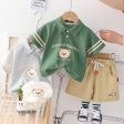 Wholesale Baby Cotton Polo Shirts and Shorts Sets Fashion