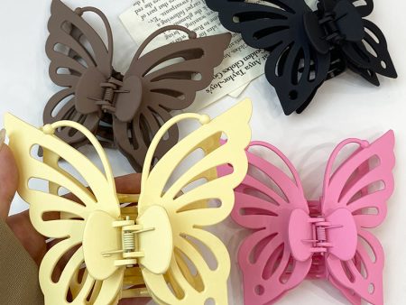 Wholesale Frosted Acrylic Butterfly Clip For Sale