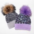 Wholesale Dyed Raccoon Fur Ball Sequin Warm Knitted Hat Online Hot Sale