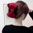 Wholesale Oversized Black Fugitive Princess Double Sided Bow Hair Clip Online Sale