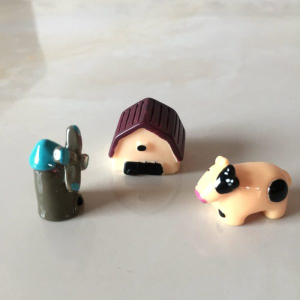 Wholesale Cartoon Animal Three Piece Set of Doll Resin Ornaments For Sale