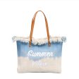 Wholesale Embroidered Tote Bag Tassel Canvas Bag For Discount