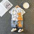 Wholesale Baby Cotton Round Neck T-shirt and Shorts Set For Cheap