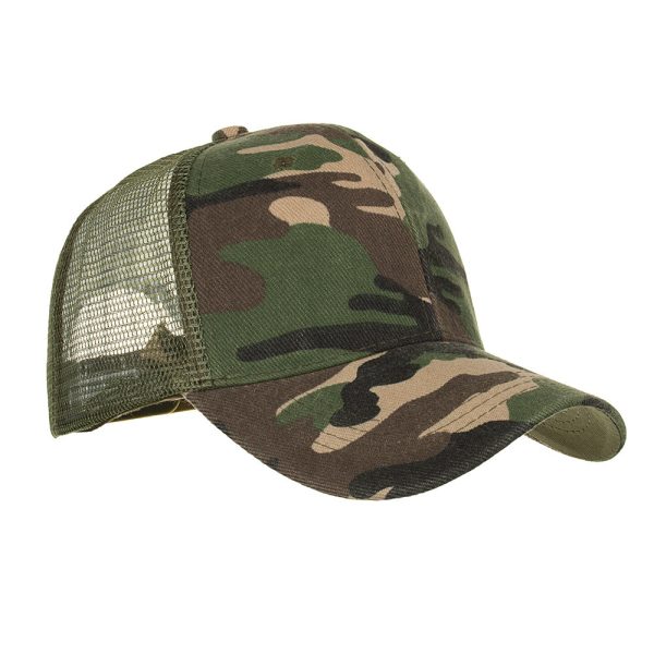 Wholesale Camouflage Mesh Breathable Sunshade Outdoor Baseball Cap on Sale