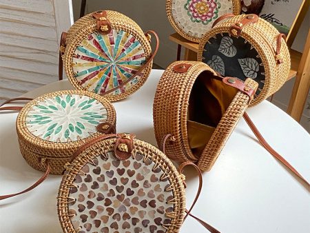 Wholesale Cross-body Colorful Shell Retro Handwoven Shoulder Bag Hot on Sale