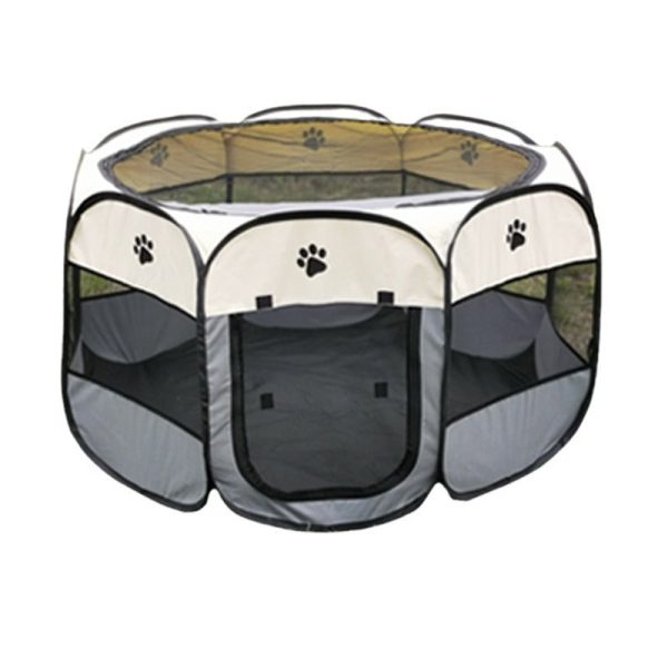 Wholesale Closed Pet Wire Storage Oxford Cloth Octagonal Cage Fashion