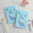 Wholesale A5 Girls Plush Mermaid Tail Notebook with Lock Supply