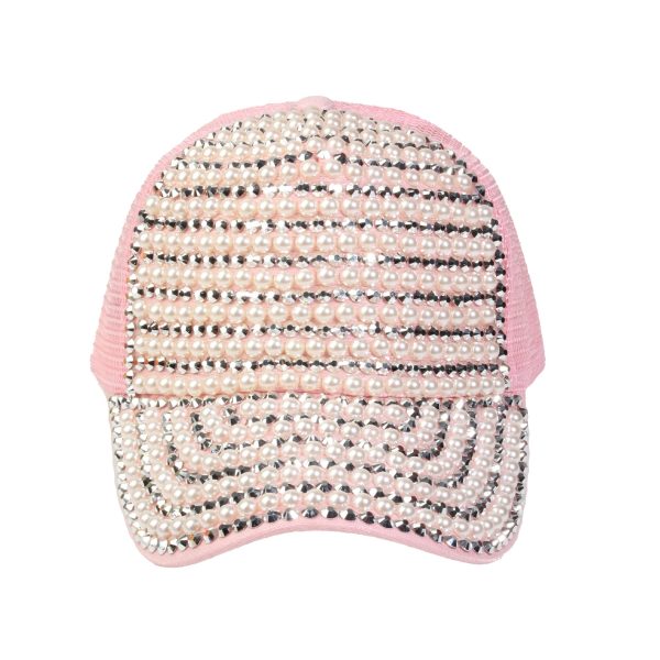 Wholesale Beaded Diamond Hollow Baseball Cap For Cheap