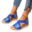 Wholesale Flat Wedge Heel Fish Mouth Casual Sandals For Discount