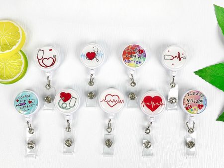 Wholesale Retractable Doctor Nurse Badge Holder Keychain Online now