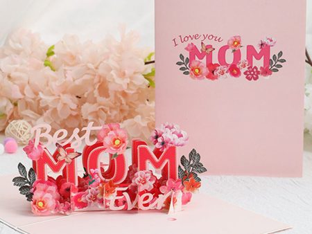 Wholesale Mother s Day Greeting Cards 3D Three-dimensional Paper Carved Small Cards Discount