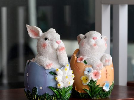 Wholesale Easter Cute Rabbit Resin Ornaments Discount