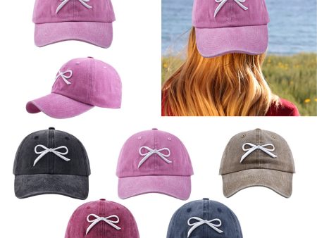 Wholesale Bow Embroidered Baseball Cap Sale