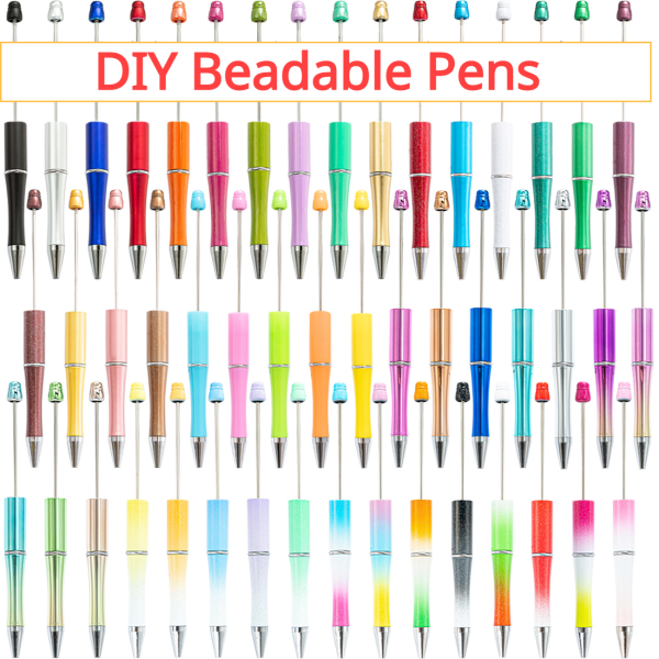 Wholesale 1000pcs Beadable Pens DIY for Beaded Plastic Pen Online Sale